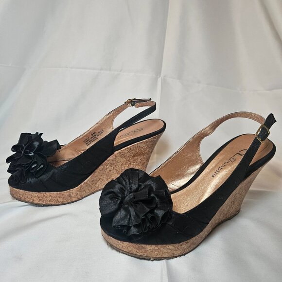 CL By Laundry Womens Shoes Heels Wedges Size 6 - Picture 4 of 8